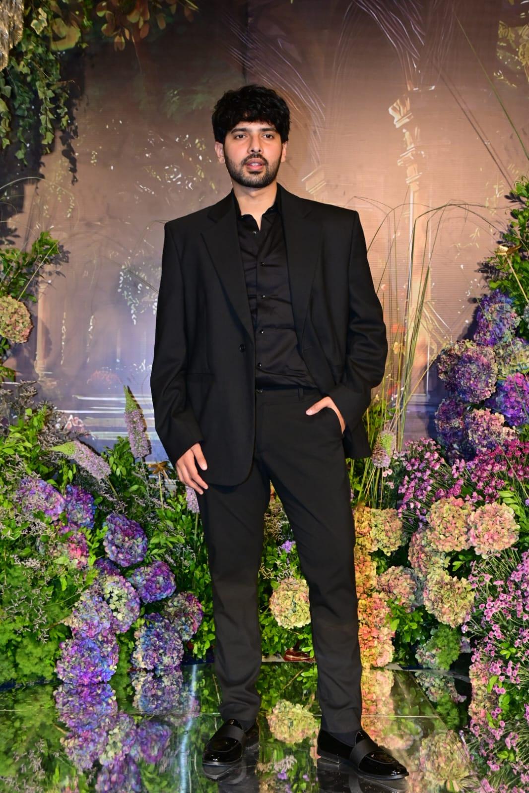 Singer Armaan Malik arrived for Shazahn Padamsee and Ashish Kanakia's sangeet ceremony all decked up in a black suit.